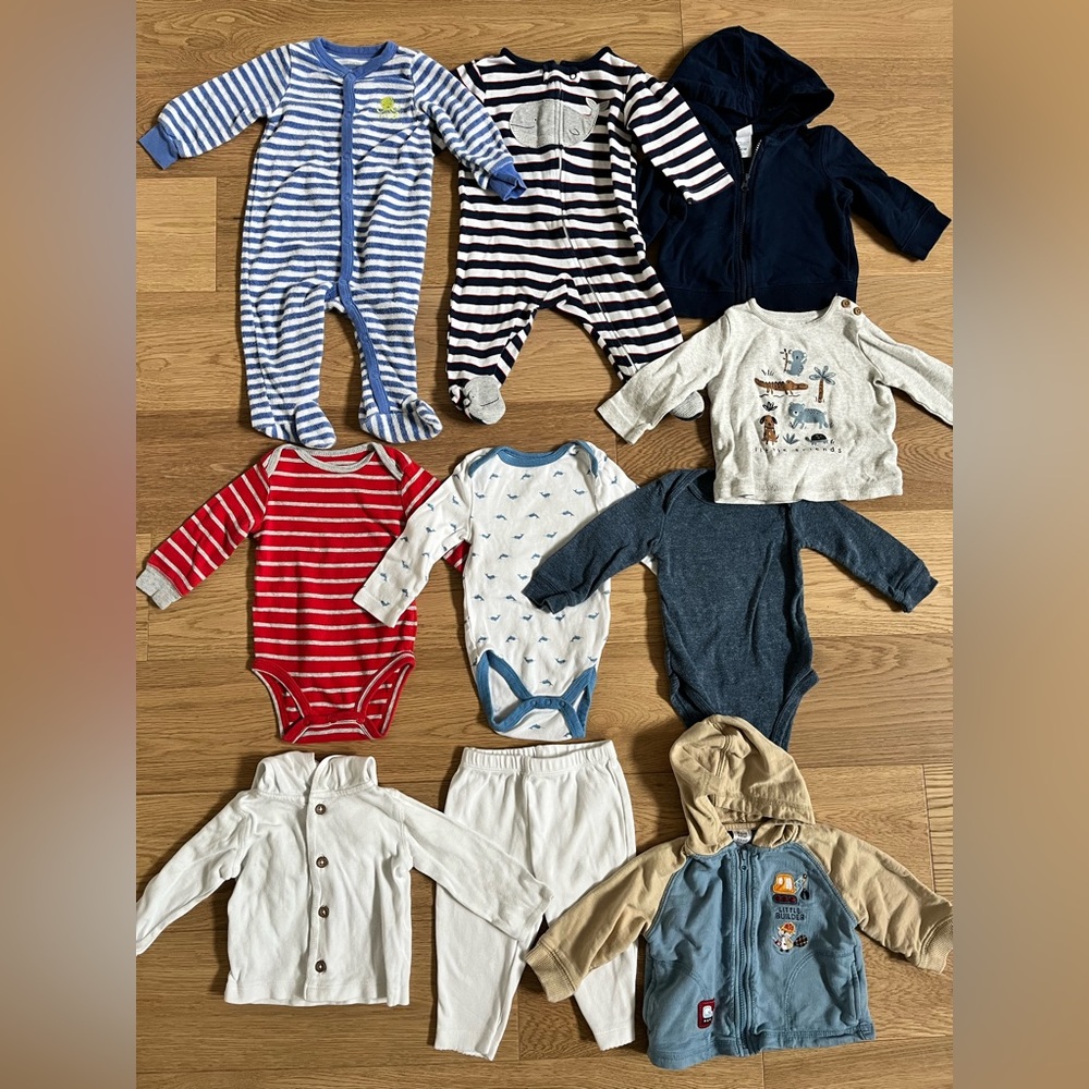 Baby boy bulk clothing lot size 3-6 months